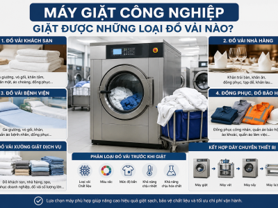 Máy Giặt Công Nghiệp Giặt Được Những Loại Đồ Vải Nào?